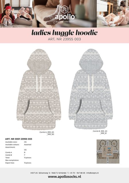 Huggle Hoodie Ladies 000123955003 